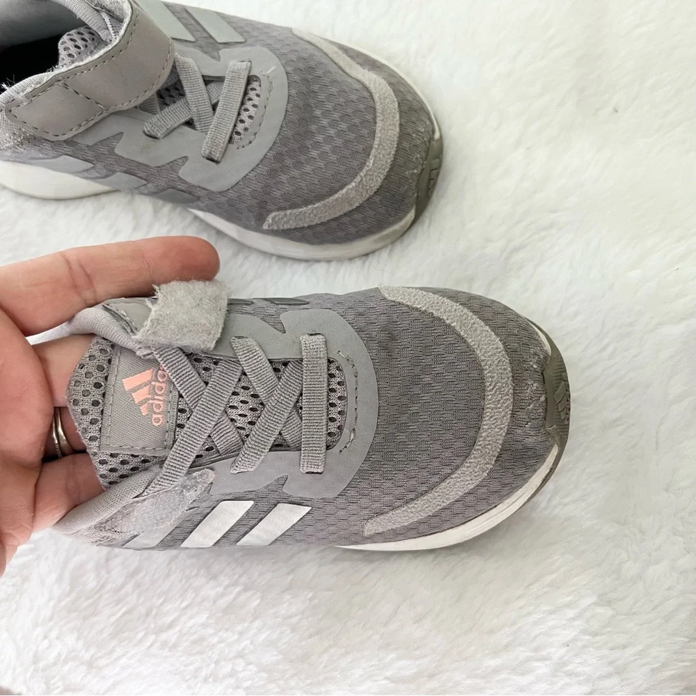 Adidas Duramo Toddler Girls Shoes - Size 9 - Color Grey - Picture 9 of 16